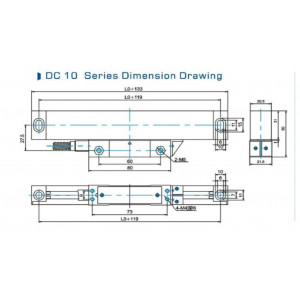 Ditron DC10F Linear Scale | Compact TTL Encoder 5 µm | ASU