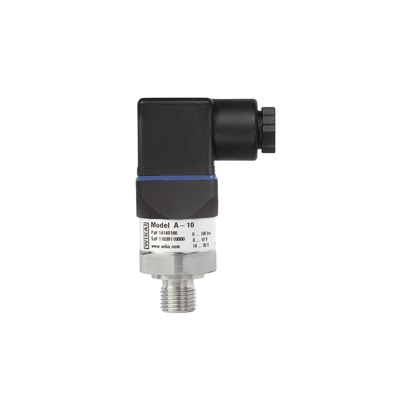 Pressure transmitter WIKA A-10, 0...10 bar, G1/4A, 4-20mA, 2-L, 0 +80C
