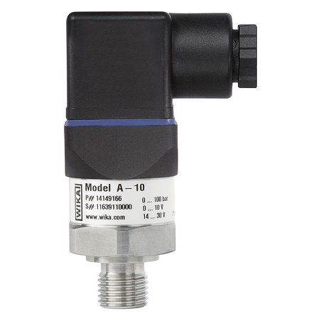 Pressure transmitter WIKA A-10, 0...10 bar, G1/4A, 4-20mA, 2-L, 0 +80C
