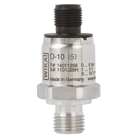 WIKA pressure sensor 0-10 bar 4..20 mA G1/4 connector M12*1 type O-10